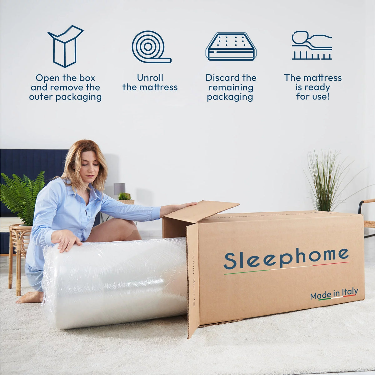 12 Full Hybrid Pocket Spring Comfort Foam Medium Mattress U322284