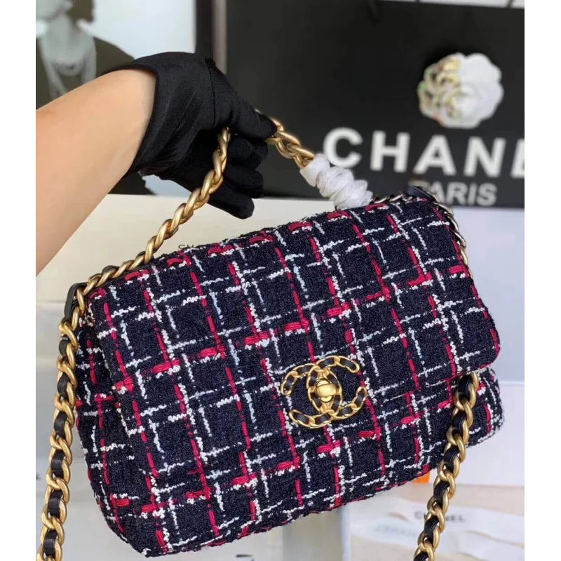 Tweed Flap Bag T5127