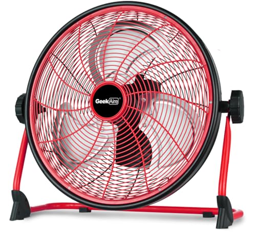 12" Portable Battery Operated Fan with Metal Blade X386166