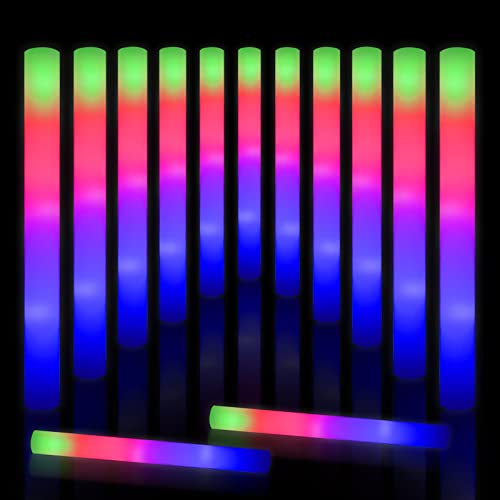 20 Pack LED Light Up Foam Glow Sticks U258