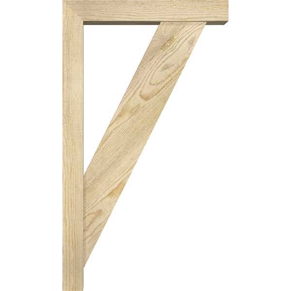 Traditional Block Rough Sawn Bracket with Offset Brace, Douglas Fir J5142