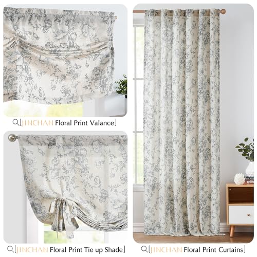 Linen Valance Yellow Leaf on Beige 16 Inch Rod Pocket 1 Panel Z956743