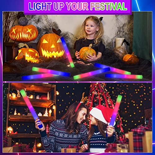 20 Pack LED Light Up Foam Glow Sticks U258