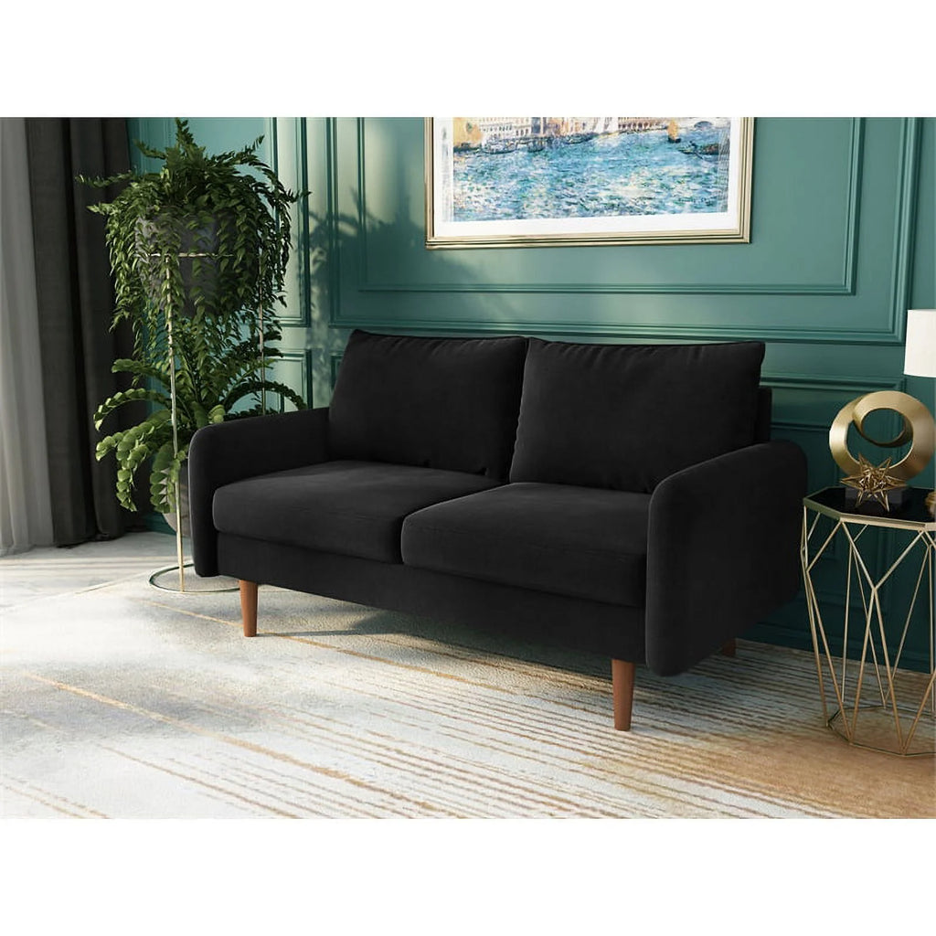 Black Velvet Loveseat C193681