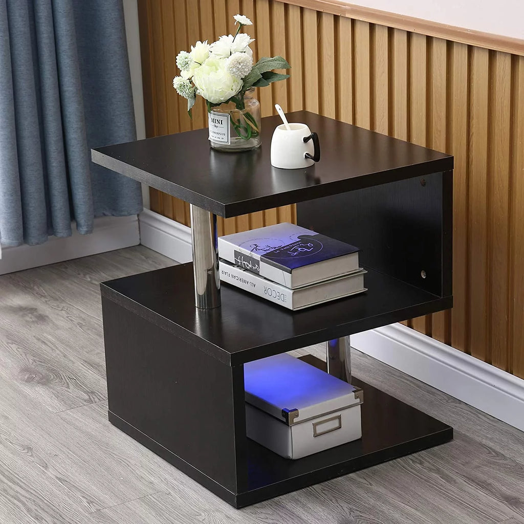 Black High Gloss Sofa Side End Table Z485