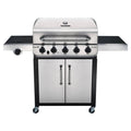 5 Burner Cabinet Black/Silver R663