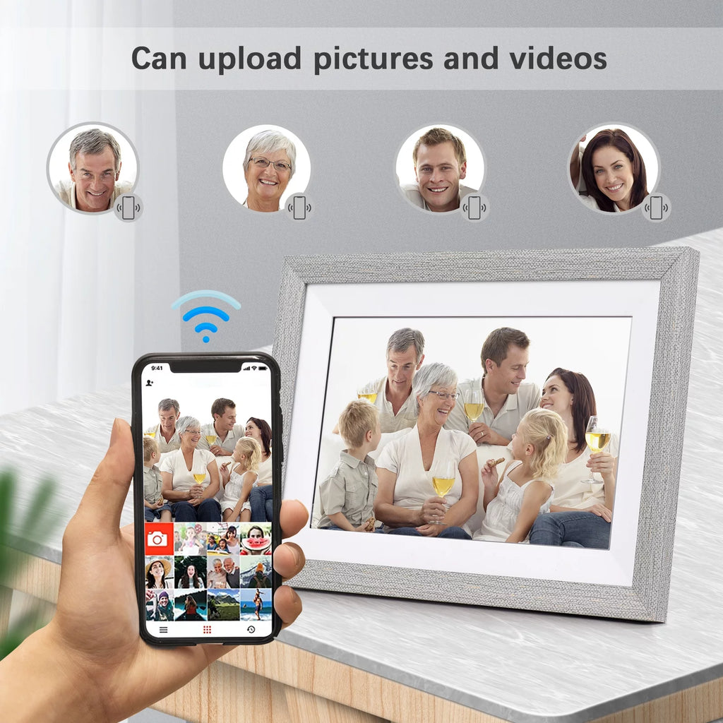WiFi Digital Photo Frame 10.1-Inch TFT Screen 16GB Storage G2016