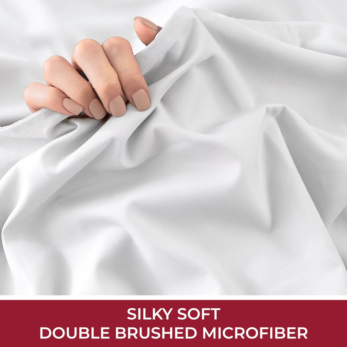 Queen Extra Deep Pocket White Fitted Sheet H466367