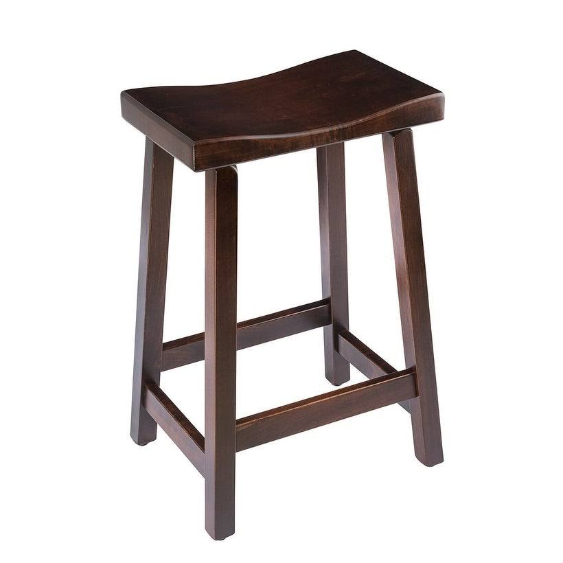 Onyx Counter Height Armless Saddle Seat Bar Stool S8591