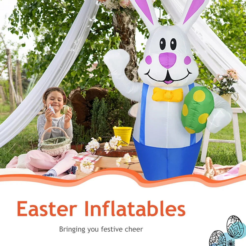 Inflatable Easter Bunny Outdoor Decoration With LED Light K8888
