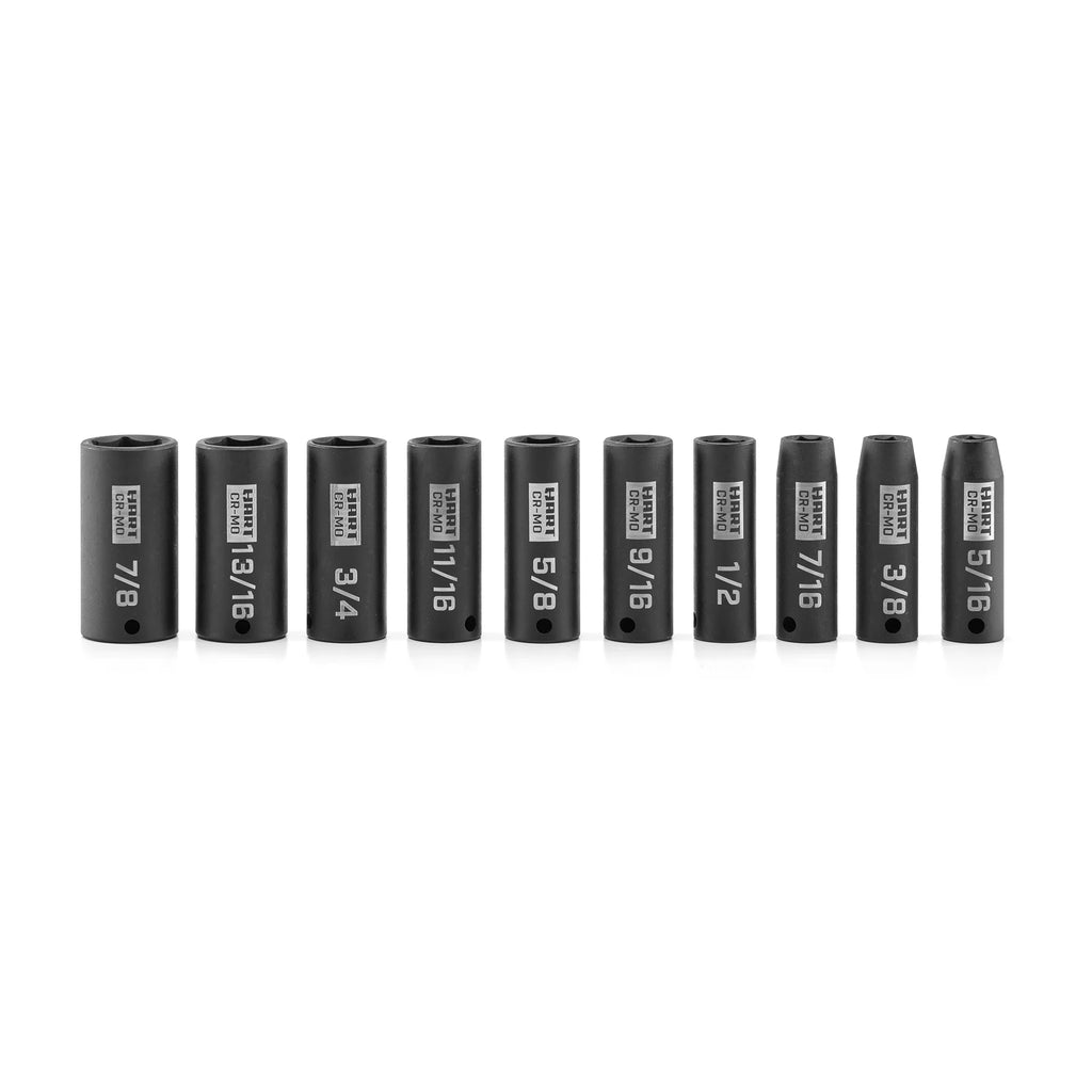 10 Piece 3/8-inch Impact Rated Socket Set I21872