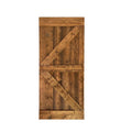 Brown Solid Knotty Pine Wood Interior Sliding Barn Door Slab W55953