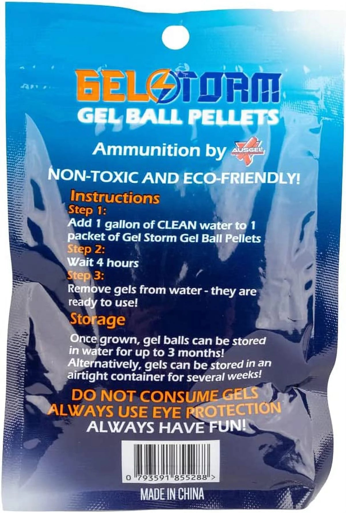 Blue 7-8mm Gel Ball Pellets A289