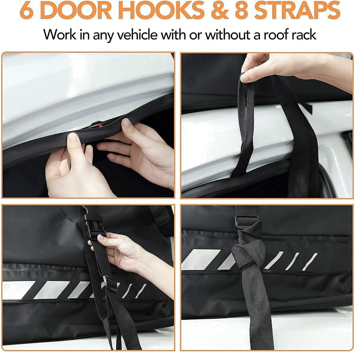 Waterproof Rooftop Cargo Carrier with Non-Slip Bottom Q7612