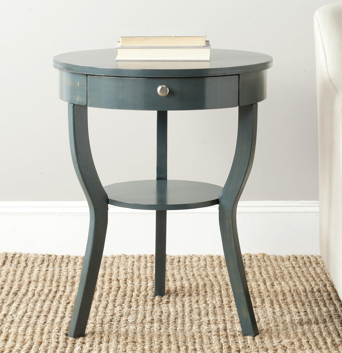 French Grey End Table Y779855