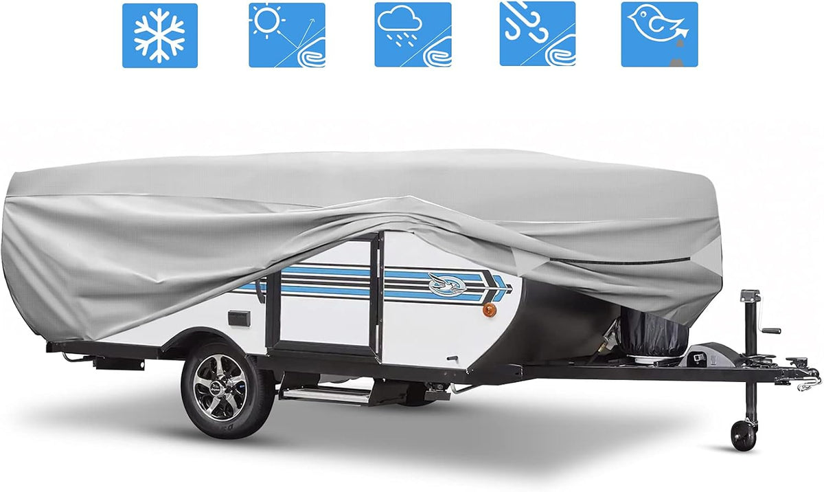520D Oxford Fabric Pop Up Camper Cover Fits 10' - 12' RV A799