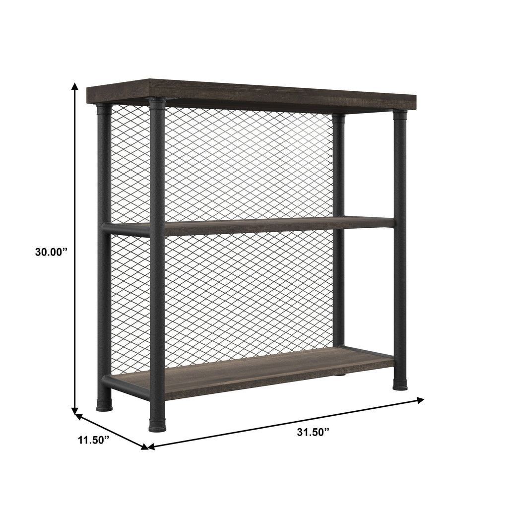 Brown Industrial Bookcase M19609