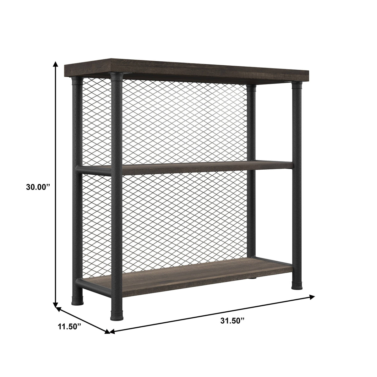 Brown Industrial Bookcase M19609