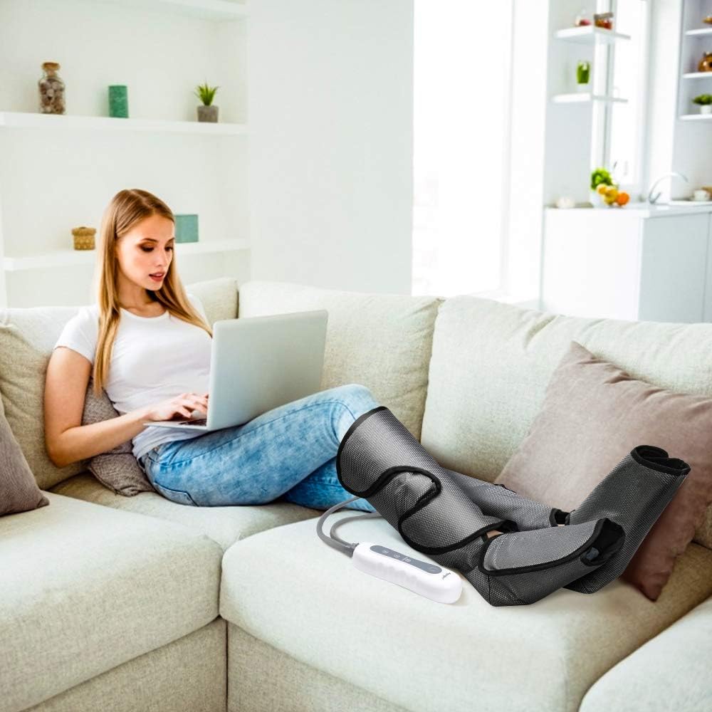 Rechargeable Air Leg Compression Massager with 4 Modes 3 Intensities K2398