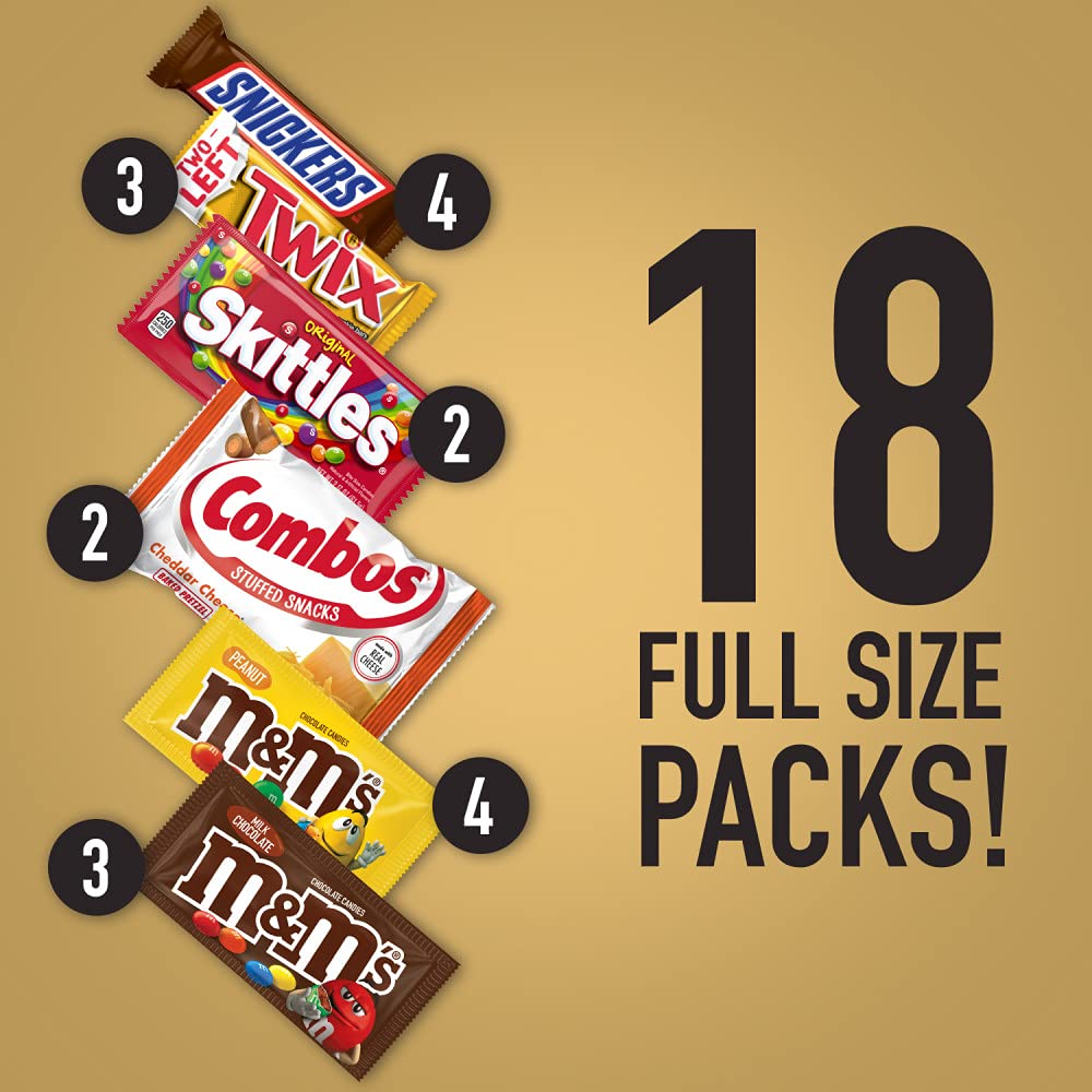 18 Full Size Candy Bars Gift Box, 2.78 pounds F72103
