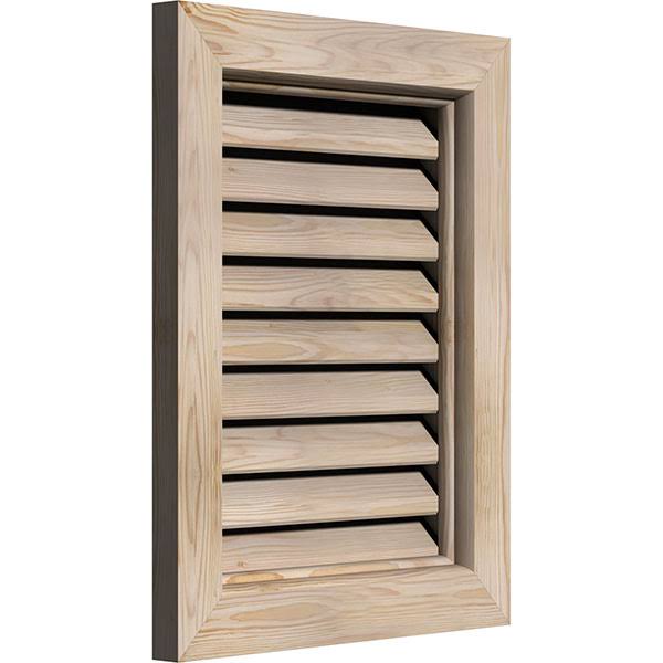 Unfinished Smooth Pine Gable Vent L2978