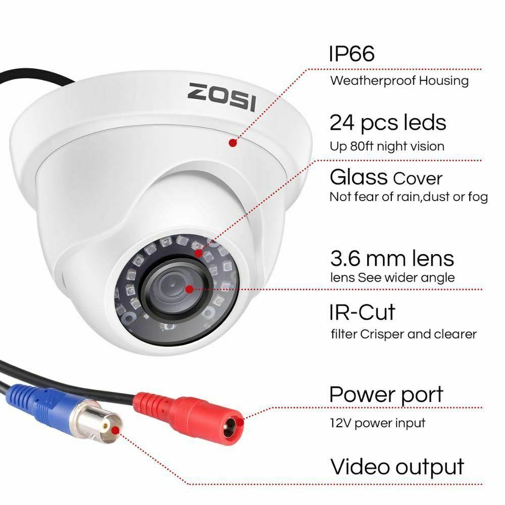 1080p Outdoor CCTV System 4CH DVR with 2x 2MP Cameras H789190