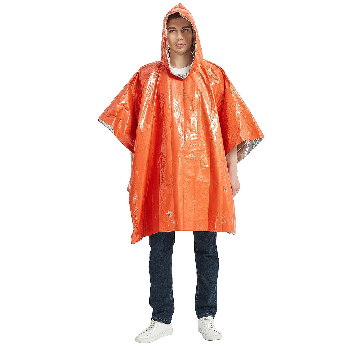 Waterproof Thermal Poncho Raincoat with Sleeping Bag and Tent Shelter Y50720