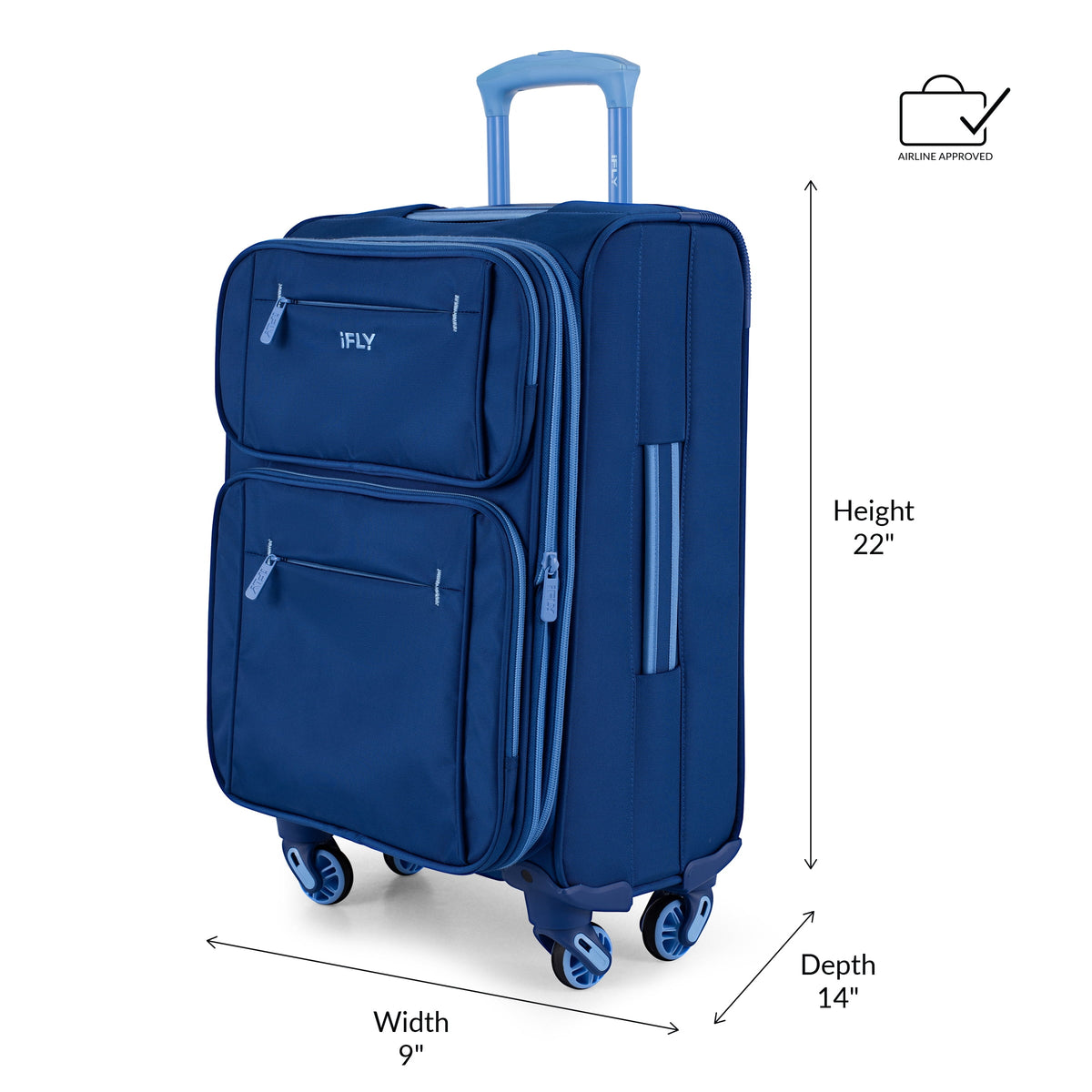 3 Piece Softside 4-Wheel Spinner Luggage Set V243