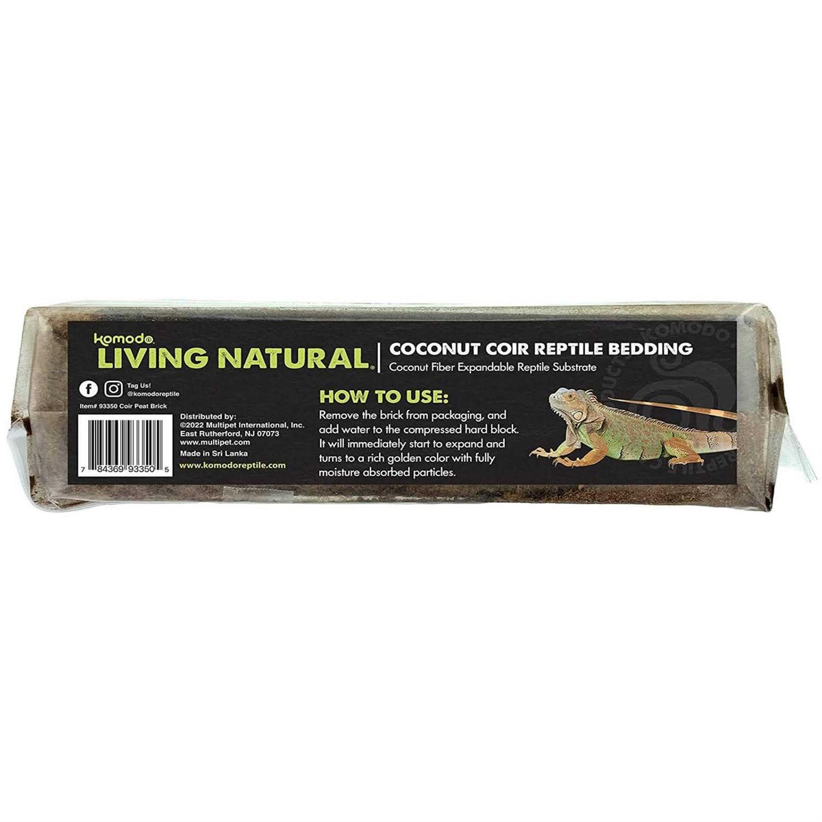 Natural Coconut Coir Reptile Bedding Brick J81736