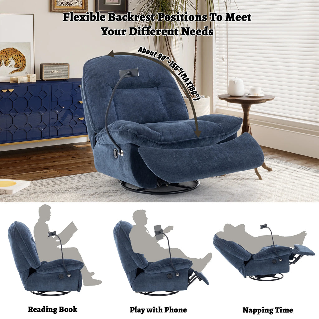 Oversized Electric Recliner Chair with Mobile Phone Bracket C889