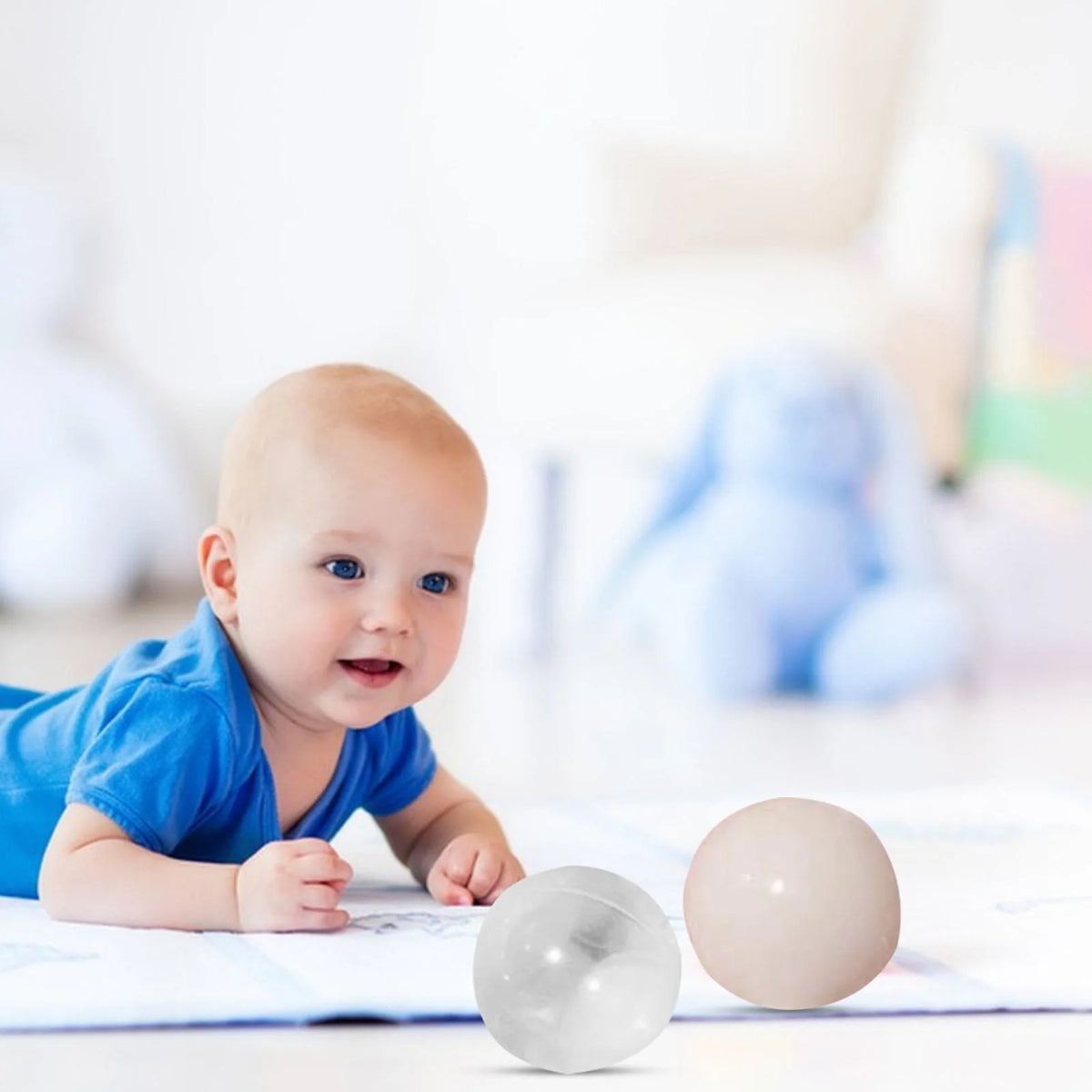 100 Ball Pit Balls Crush Proof Plastic Toy Balls U264