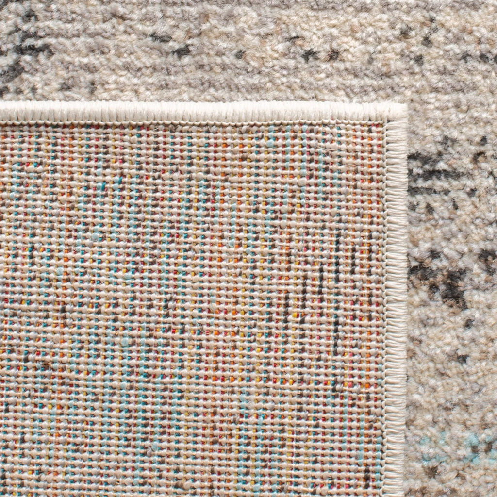 Grey Blue Striped Area Rug 8' x 10' R3432