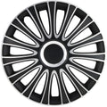 Black-Silver 15-Inches Wheel Cover Kit Pack of 4 S31441