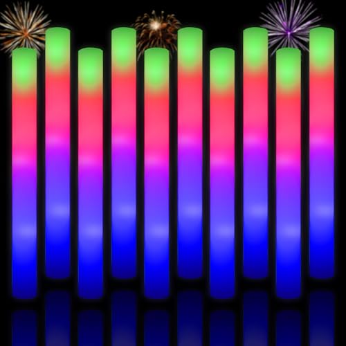 20 Pack LED Light Up Foam Glow Sticks U258