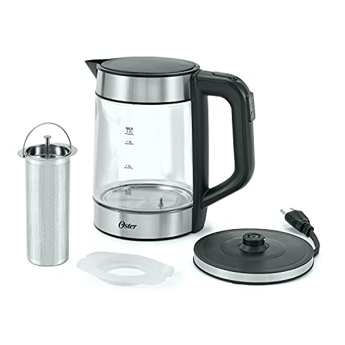 1.7 L Electric Glass Kettle with Tea Infuser F787