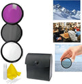 55mm 3-Piece Coated Filter Kit + Cleaning Kit I105040