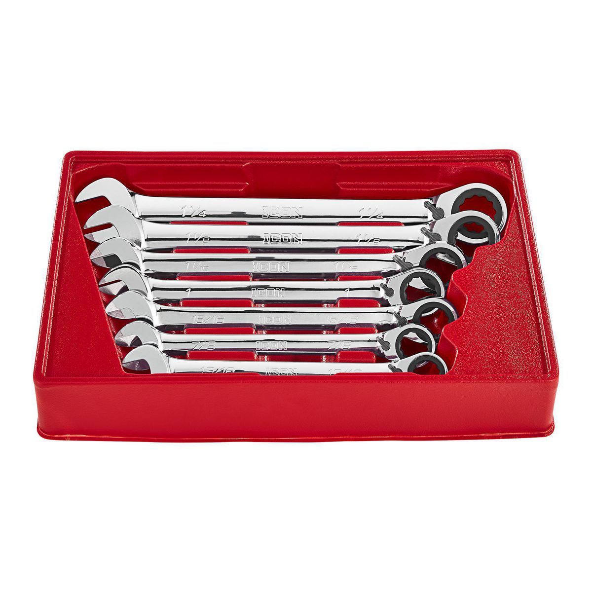 7-Piece Reversible Ratcheting Combination Wrench Set J692733