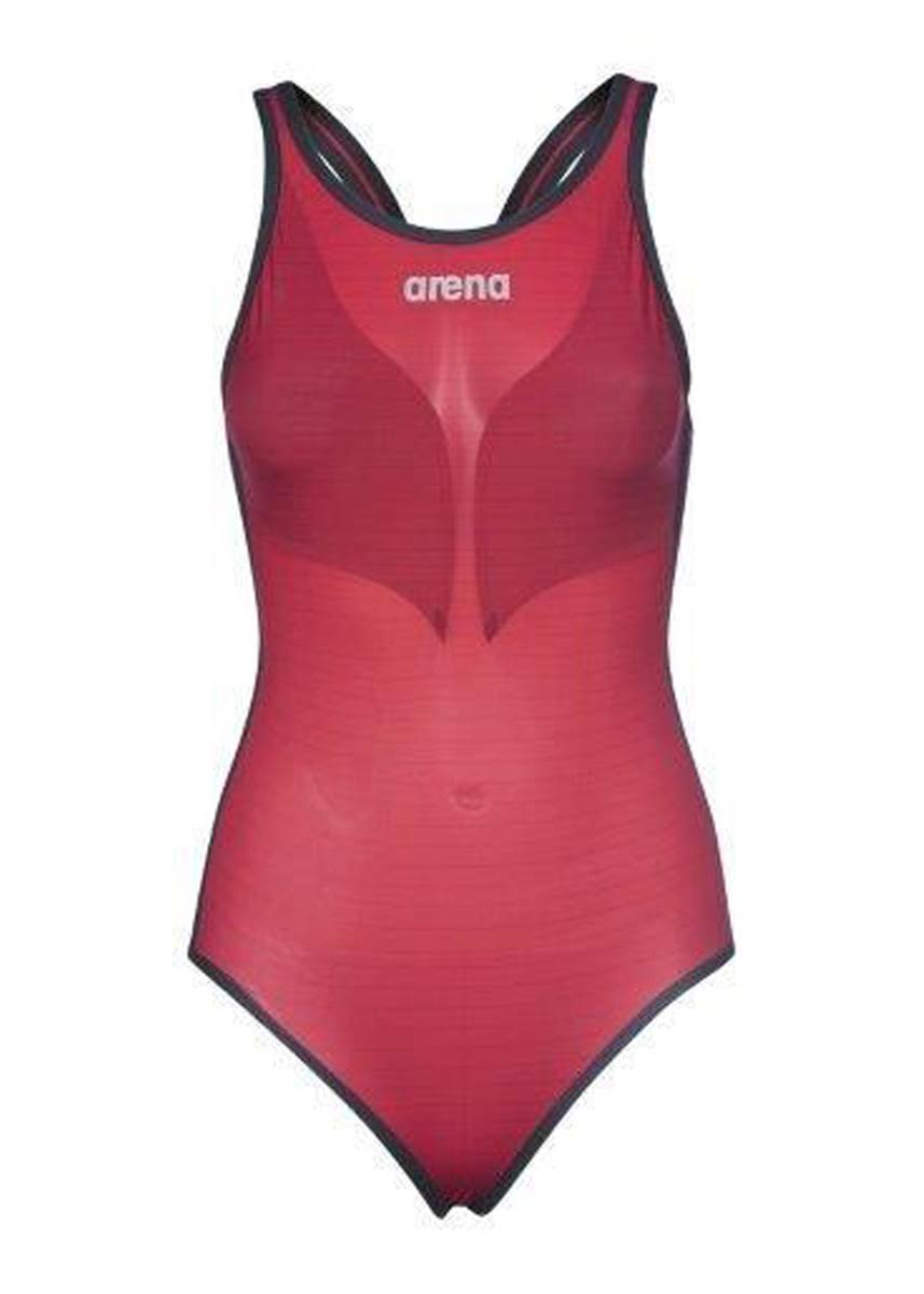Open Back Jester Red Racing Swim Top R882