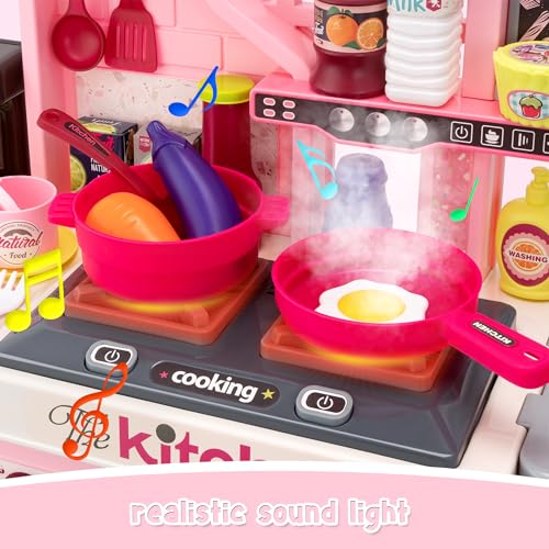 Pink 53 Pc Kids Kitchen Playset V5691