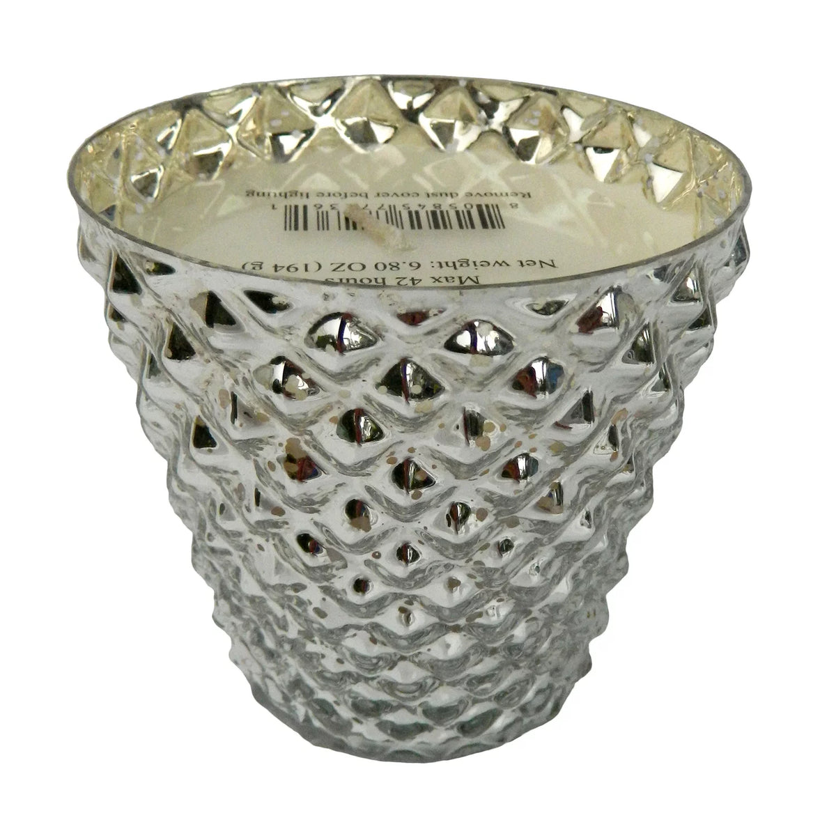 Mini Diamond Pattern Glass Soy Wax Candle X576592