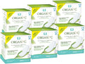100% Organic Cotton Overnight Feminine Pads, 7 Count (6 Pack) U535737