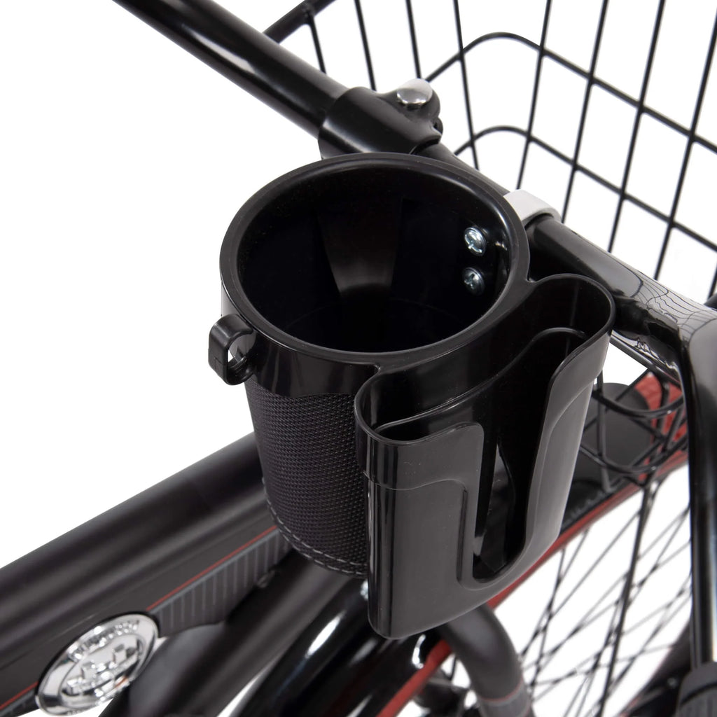 26 Inch Matte Black Cruiser Bike J752