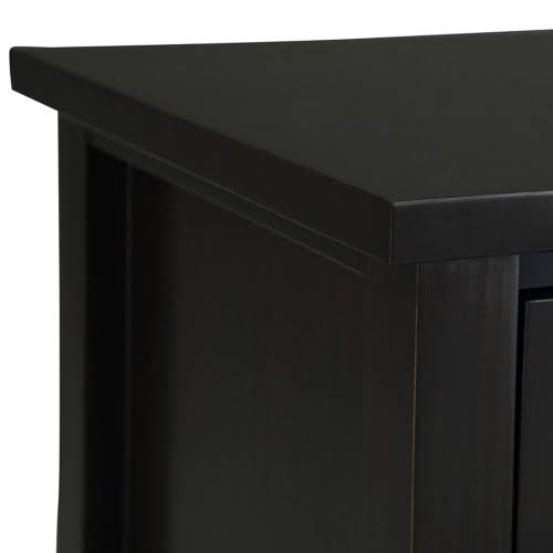 Dark Brown Solid Wood Bedside Table G221