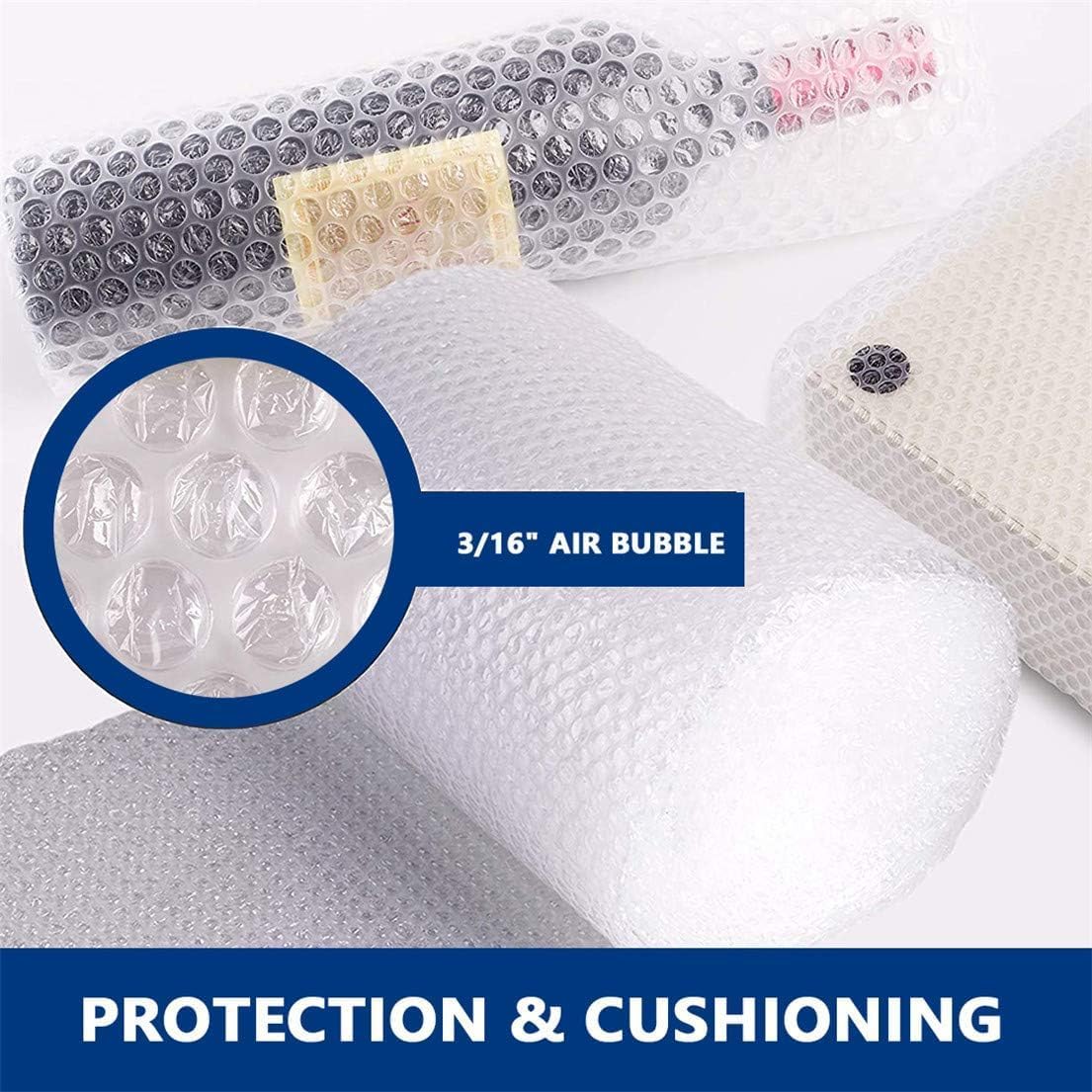 2 Pack 12 Inch x 72 ft Bubble Cushioning Wrap Roll Perforated Every 12” D215