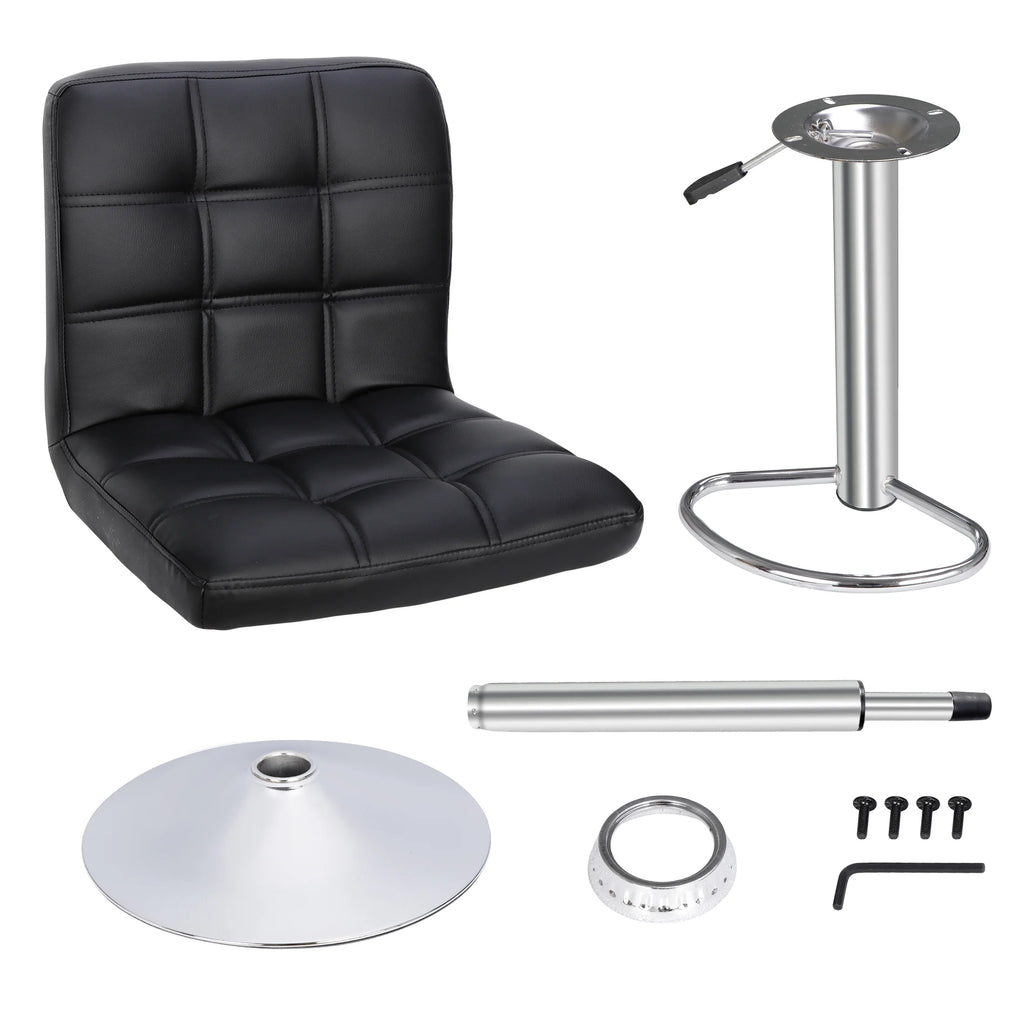 Set of 2 Height Adjustable Swivel Bar Stool V261
