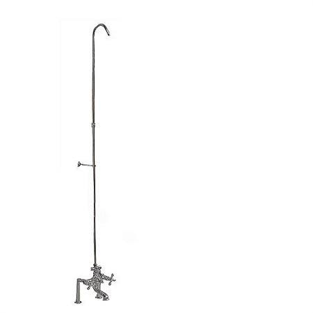 Polished Nickel Tub Filler with Diverter and Riser U1592