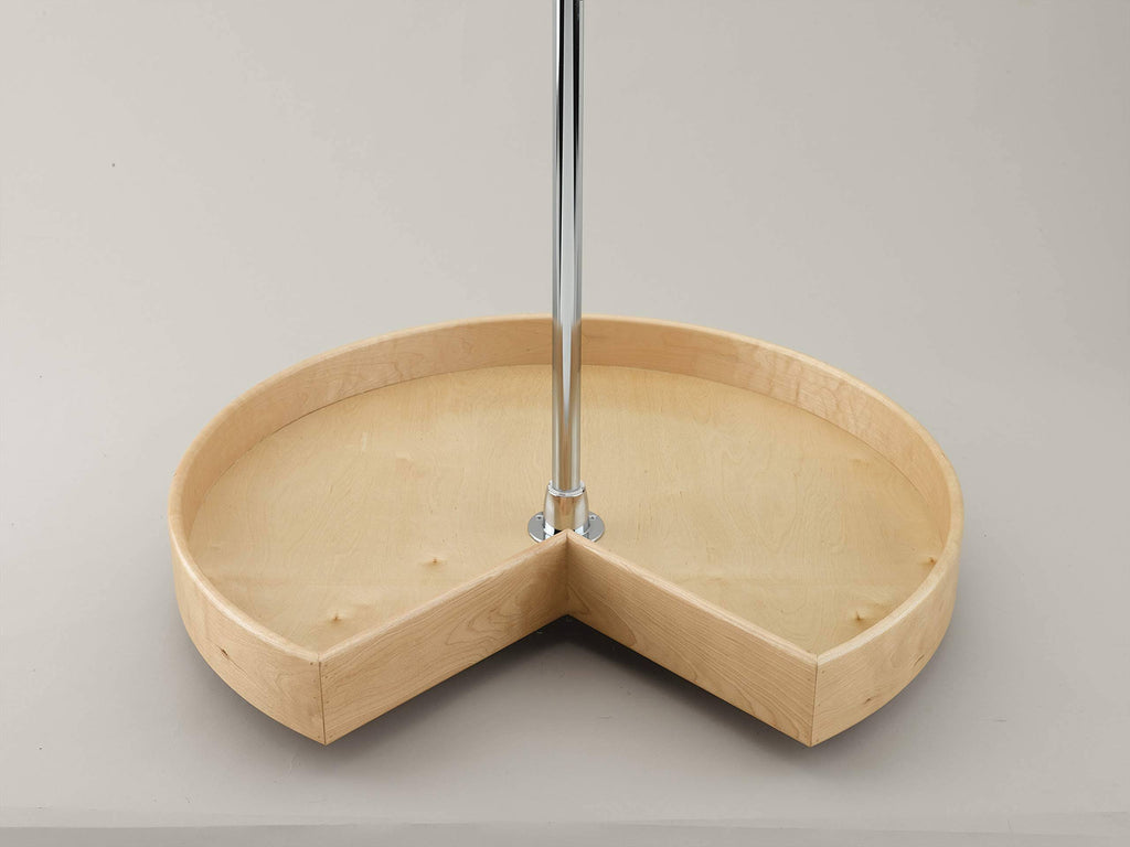 32x22 Natural Wood Kidney Lazy Susan L900