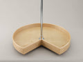 32x22 Natural Wood Kidney Lazy Susan L900