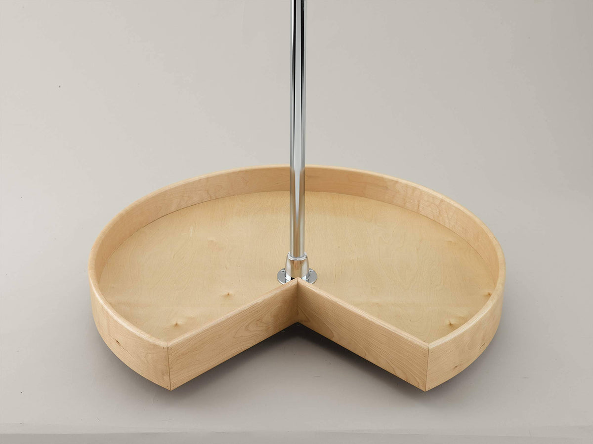 32x22 Natural Wood Kidney Lazy Susan L900