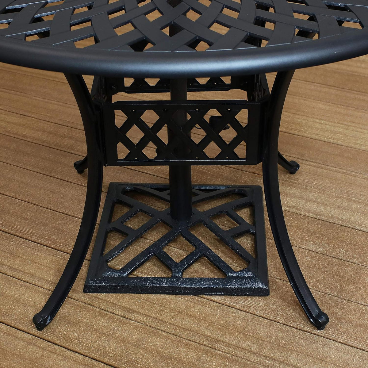 Cast Iron Heavy Duty 17-Inch Square Umbrella Base Stand Y986867